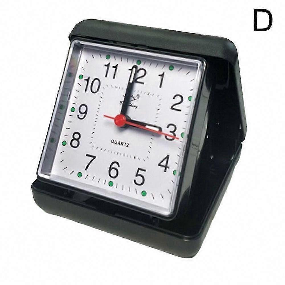 Portable Silent Alarm Clock No Ticking Snooze Small Bedside Clock