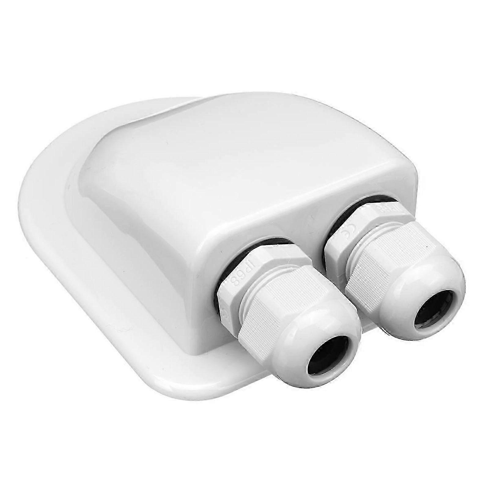 RV autocamper solpanel kabel indgangsboks med dobbelt enkelt forskruning