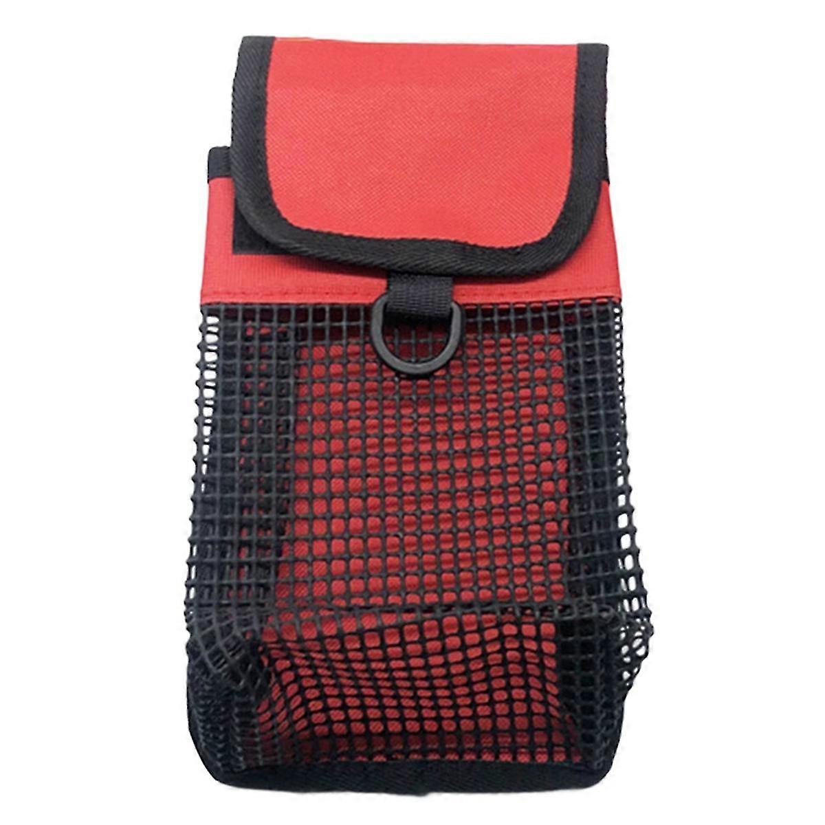 Colorful Elephant Trunk Storage Bag for Diving: Hangable Mesh Bag with BCD Compatibility for Reels and Foldable Convenience
