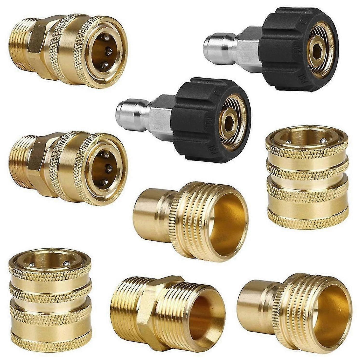 Pressure Washer Adapter,Quick Disconnect Kit,M22 Swivel to 3/8In QuickConnect, 3/4In to Quick Release,M22 to M22 Convert