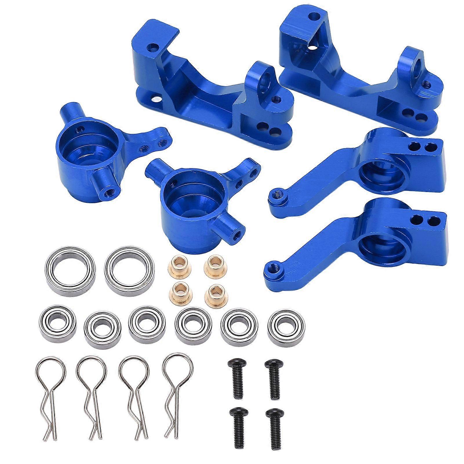 Steering Cup C Seat Bearing Set Remote Control Vehicle Metal Upgrade Parts for Traxxas 1/10 Slash 4x4 RC Off Road Car Blue
