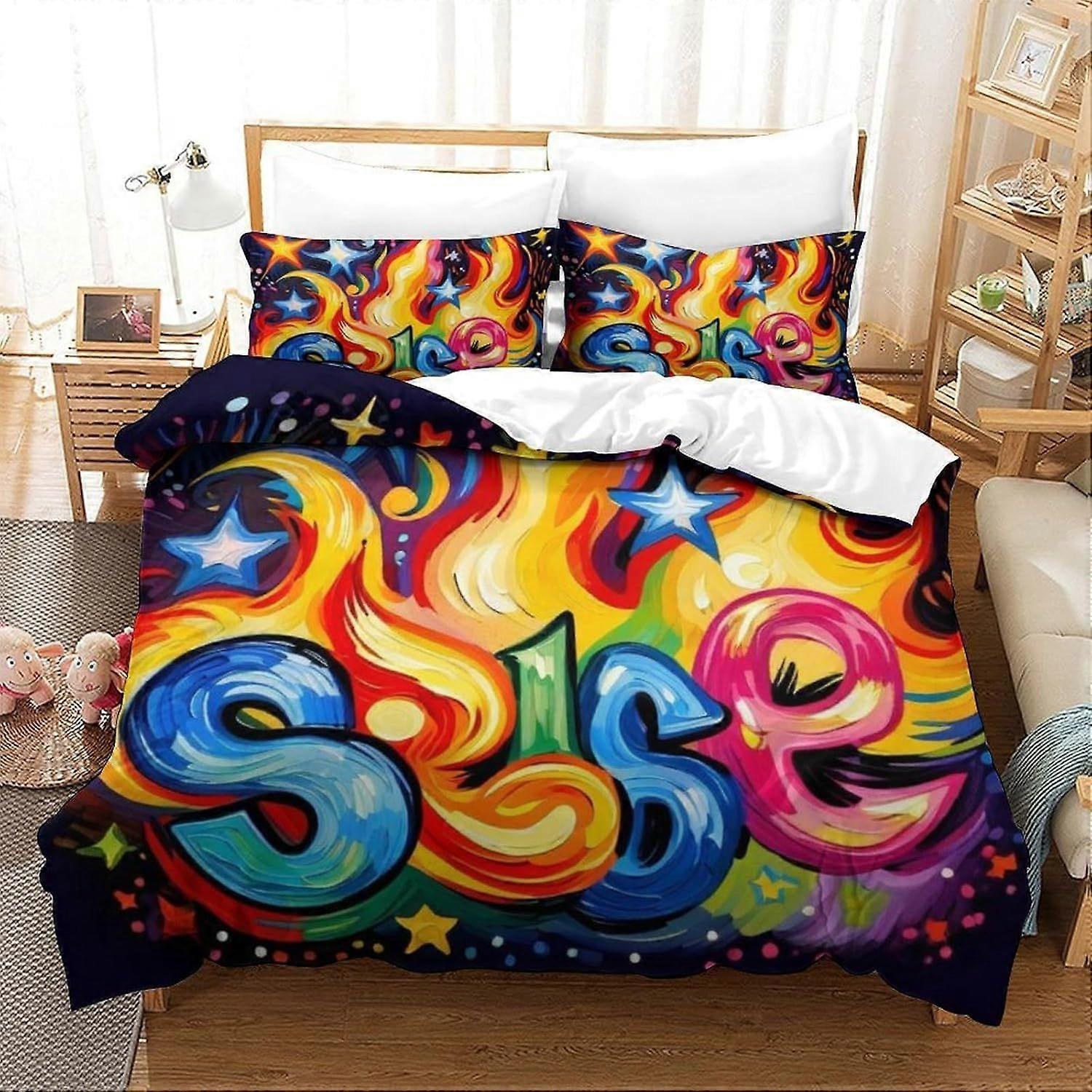 Fajne zestawy poszewek na kołdrę 3 szt Jakość hotelowa Poszwa na kołdrę Zestaw pościeli Pokrowce na łóżko z poszewkami na poduszki z zapięciem na zamek błyskawiczny Ultra Soft Antyalergiczny Micro