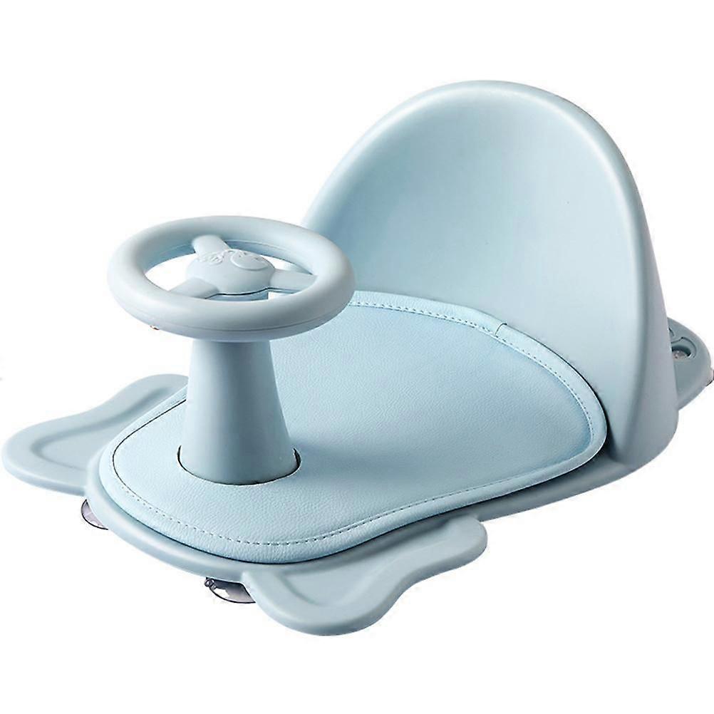 Baby Bath Seat Soft Non Slip Infants Baby Bath Chair Soft Mat Support Backrest Suction Cups