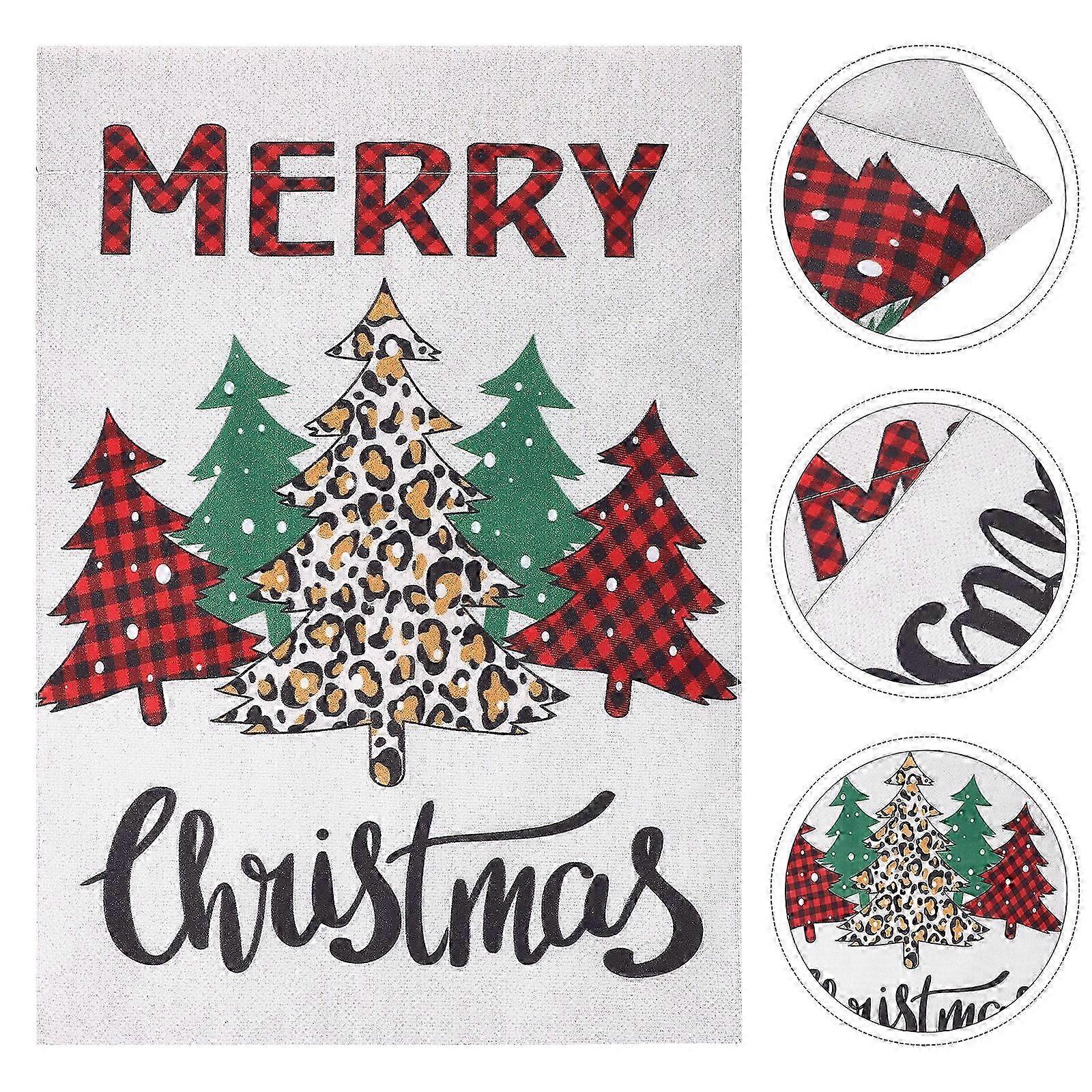 Outdoor Decor Merry Christmas Flag Holiday Flags Christmas Yard Flag Holiday Yard Flag