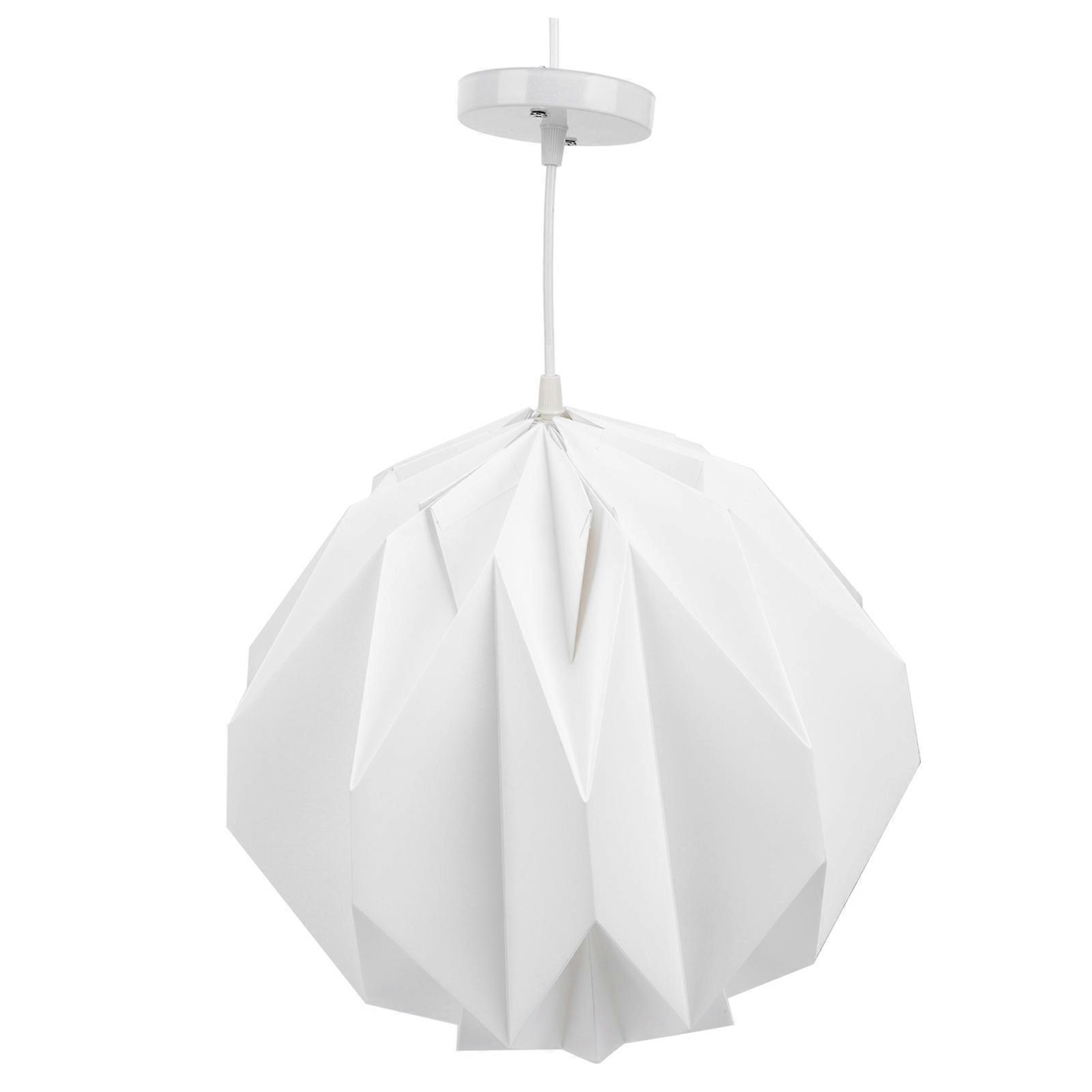 Paper Pendant Lamp Shade Nordic Style Ceiling Light Home Decor White Paper and Iron Decorative Lighting 1 Set