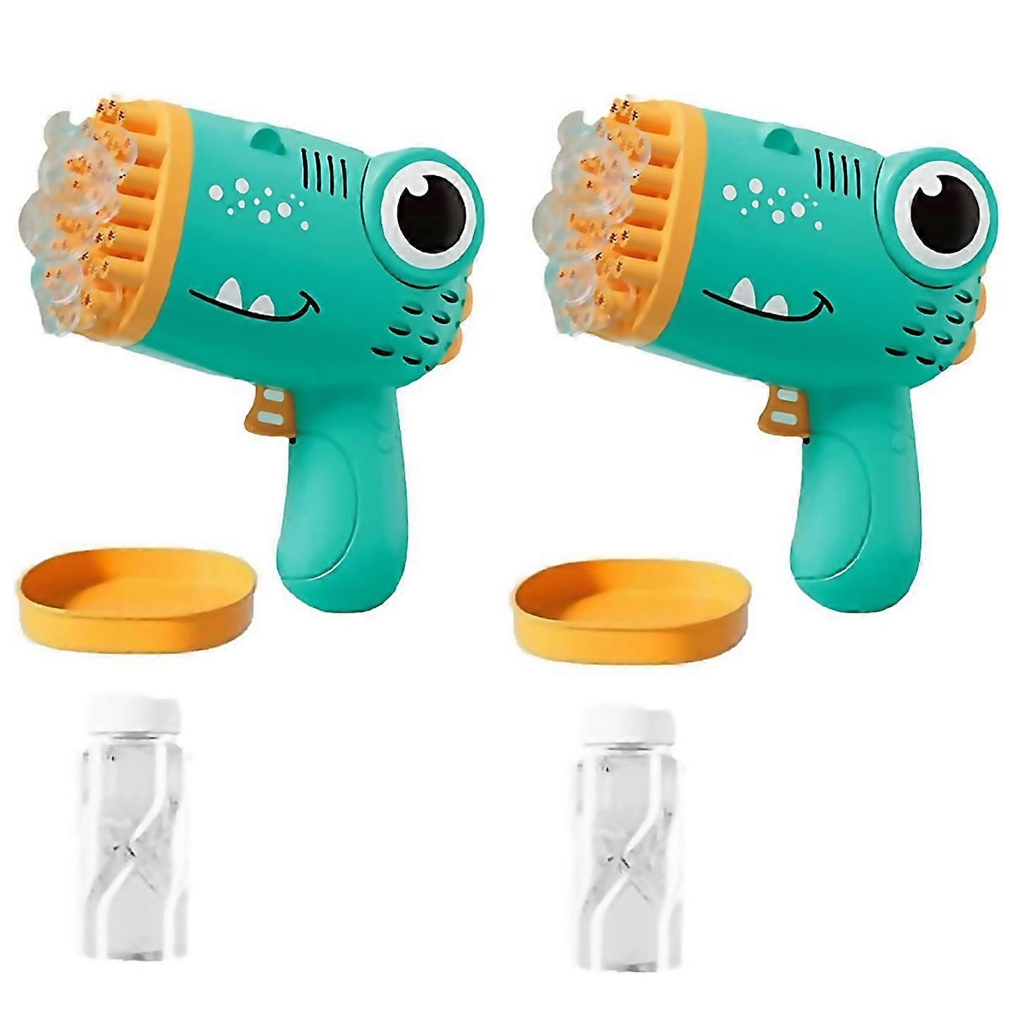 For Childrens Bubble Machine Soap Bubble Machine Automatic Toys Green