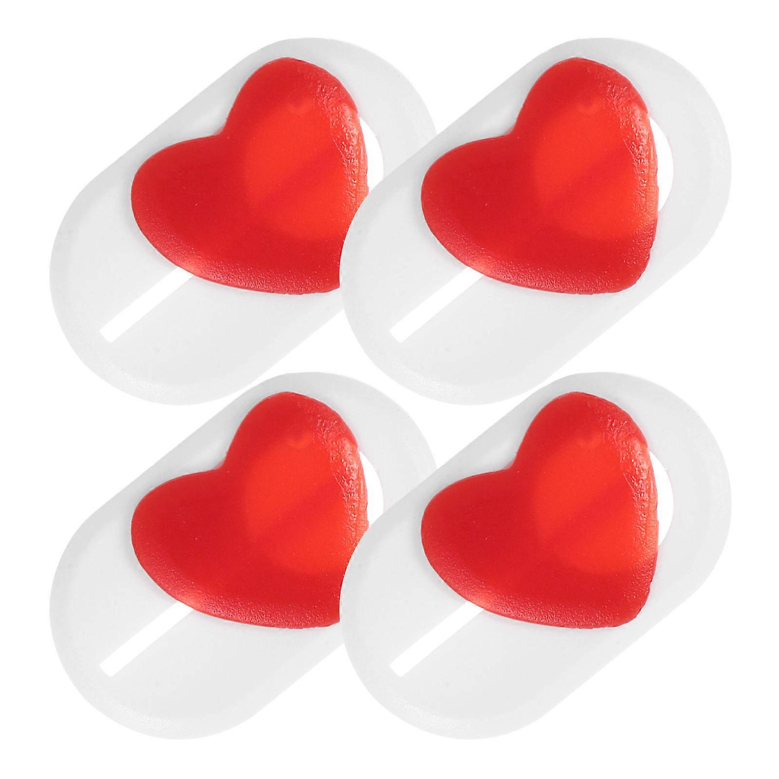 Love Shaped Camera Protector Sliding Mechanism For Laptops And Phones Privacy Protection 4Pcs