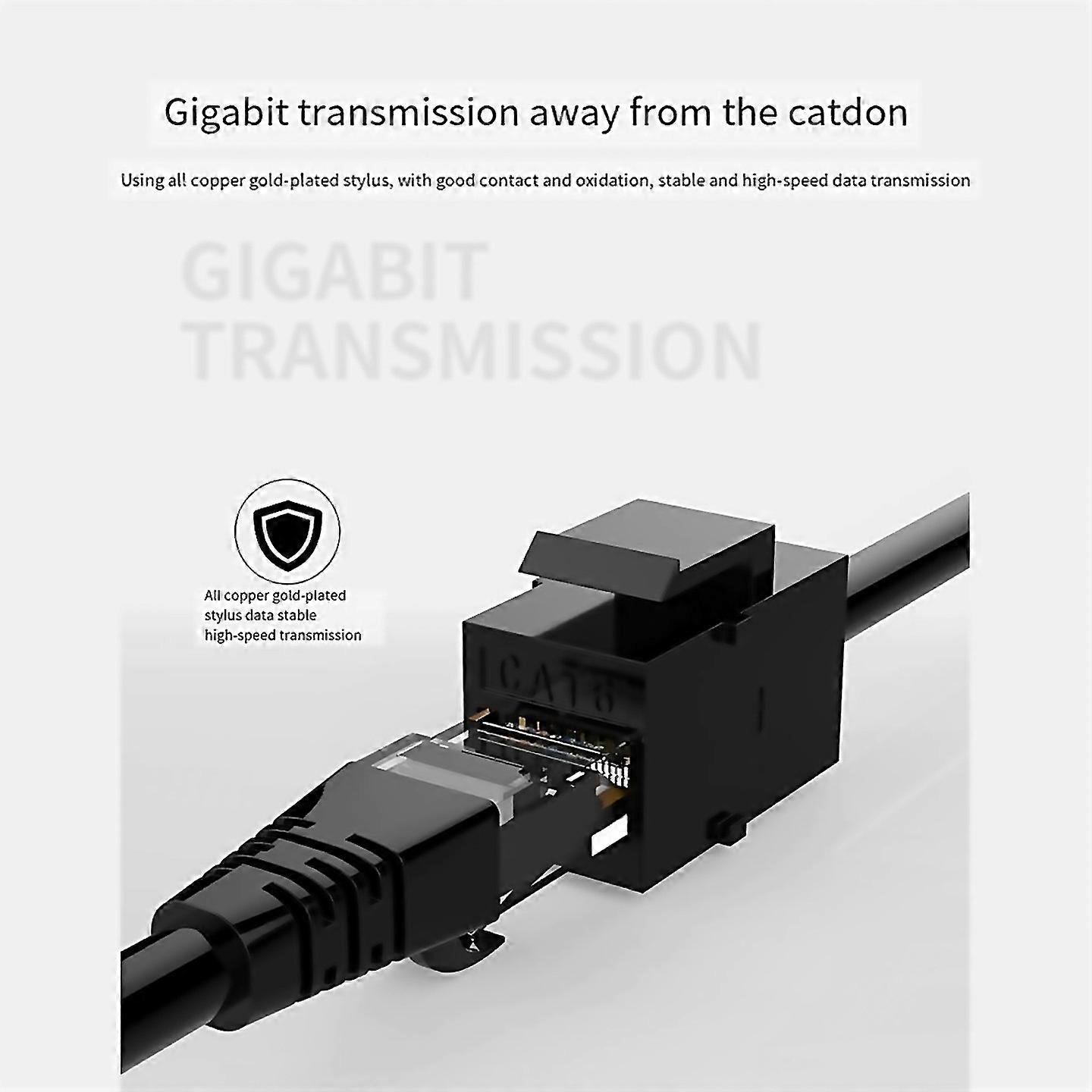For Rj45 Cat6 Coupler Utp Inline Coupler Cat6 10pcs