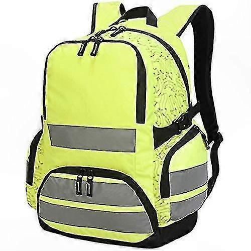 High-Visibility Urban Commuter Backpack with Reflective Design