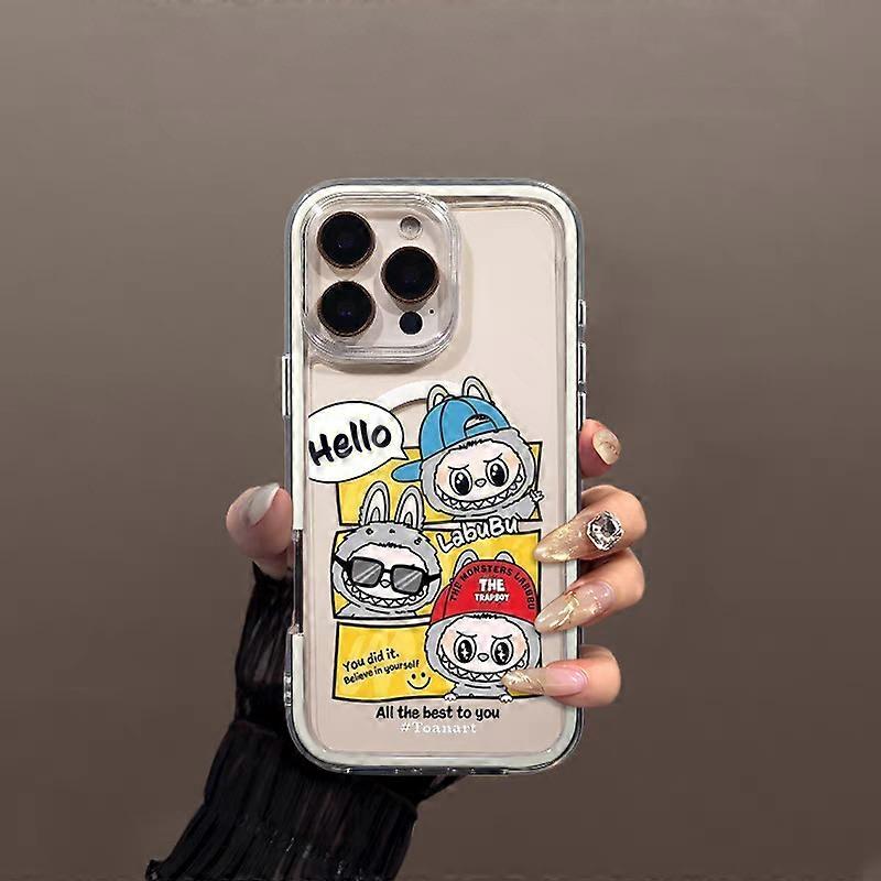 Hip Hop Labu mobile phone case colorful magnetic suction suitable for iPhone 16 iPhone 13 PRO MAX Huawei mobile phone case