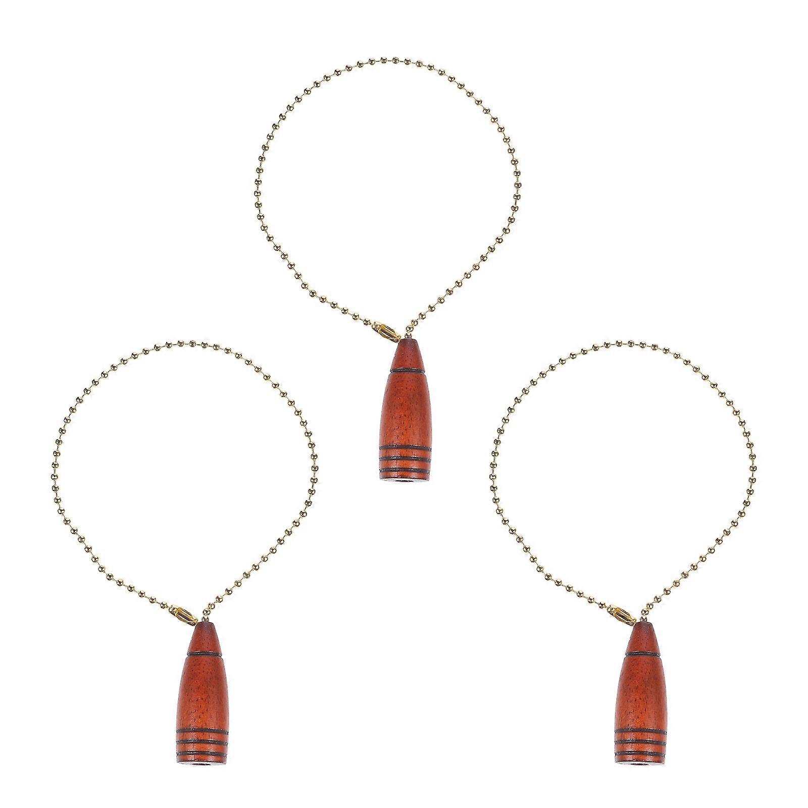 Durable Ceiling Fan Pull Chain Metal Replacement for Lighting 3Pcs Set