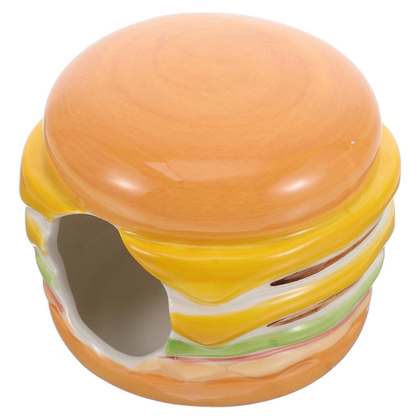 Pet House Hamster Hideaway House Ceramic Hiding House Small Pets Assorted Color 1Set