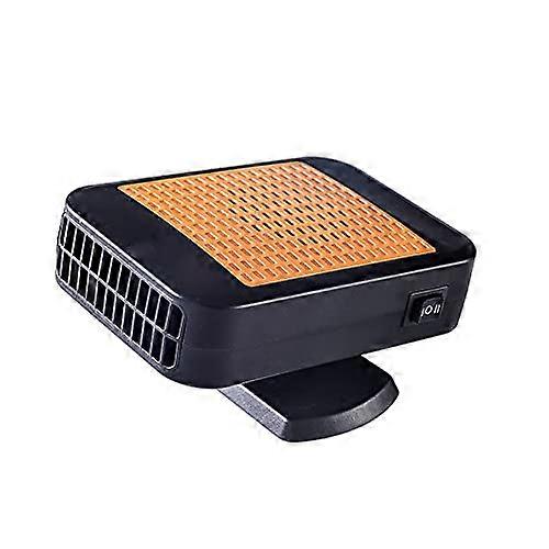 Car Heater 12V 200W Portable 2In1 Windshield Fan Defroster Defogger Plugs Into Cigarette Lighter 360 Rotatable Base