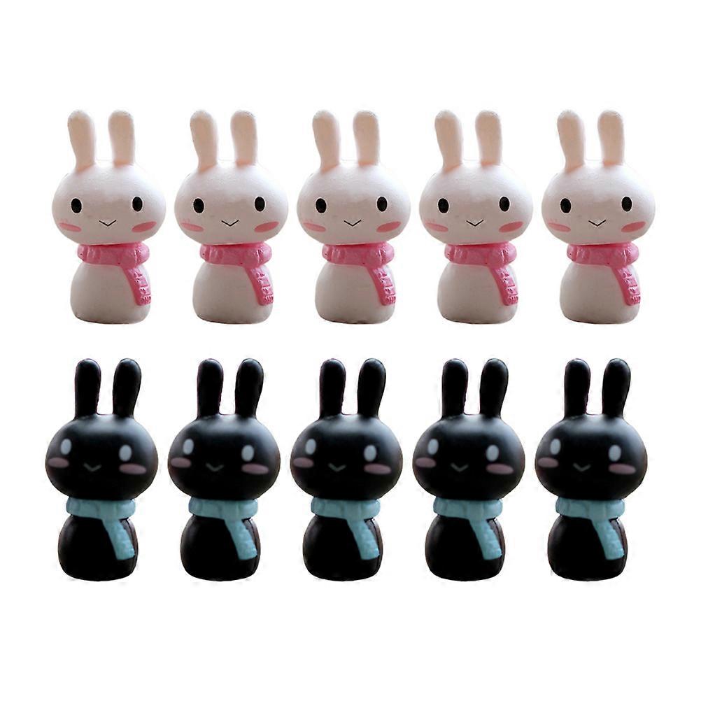 Rabbit Craft Chicken Model Scarf Rabbit Decoration for 30Pcs