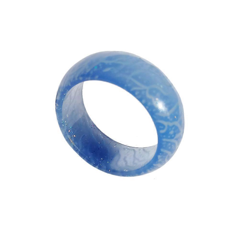 Circular Luminous Flower Pattern Ring For Kids Glow In Dark Birthday Party 1Set