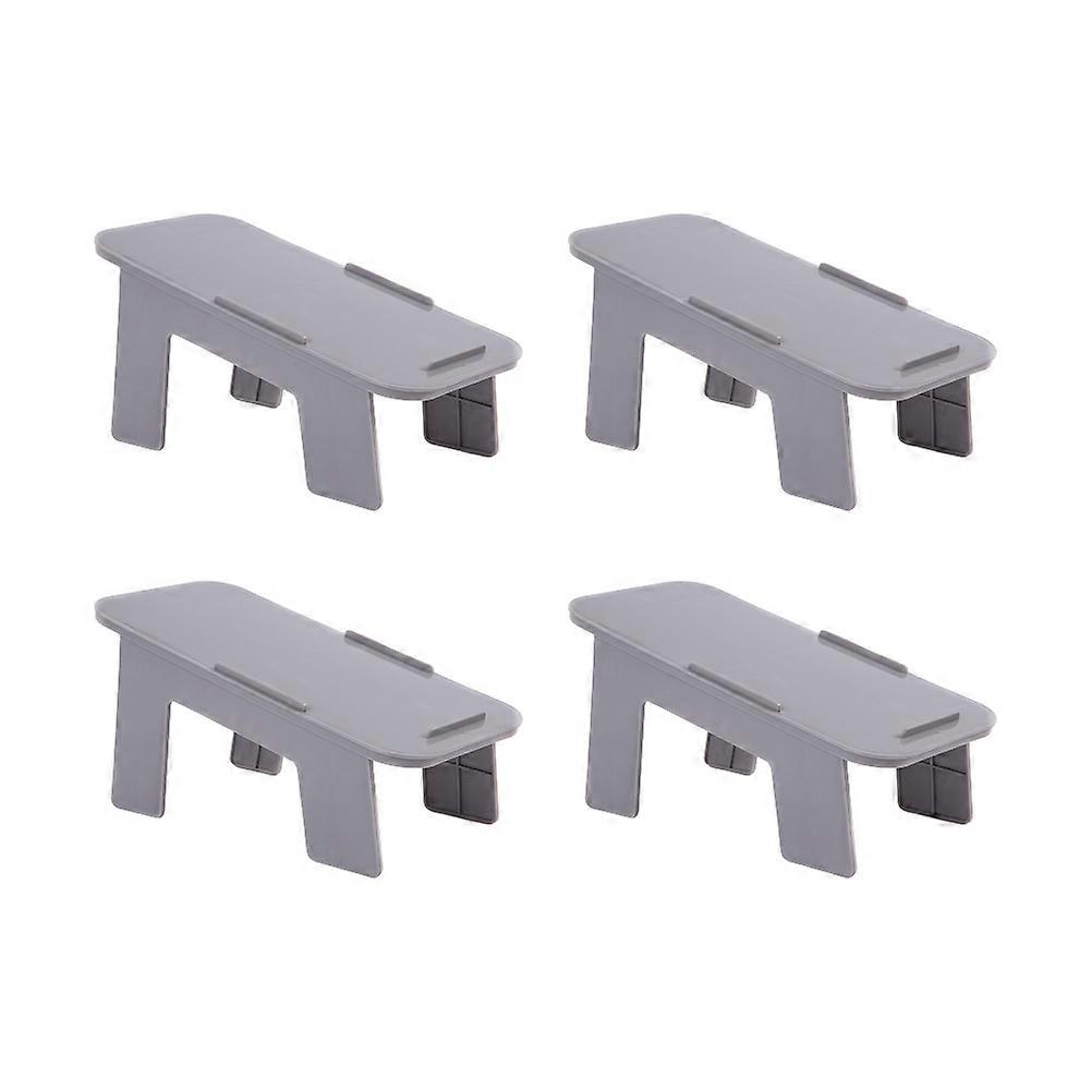 Shoes Stand Double Layers Shoes Rack for Storage 12Pcs Grey Functional Use