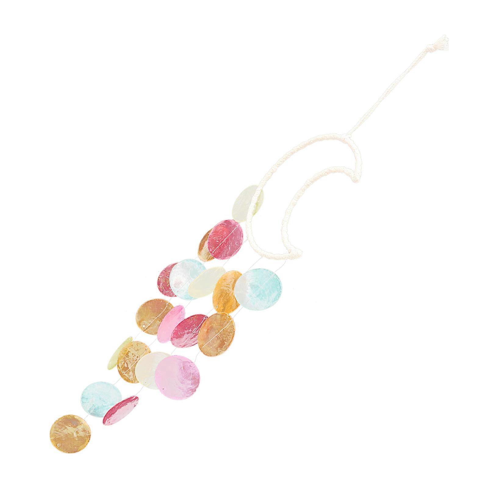 Shell Wind Chime Moon Wind Bell Hanging Decor for Decoration