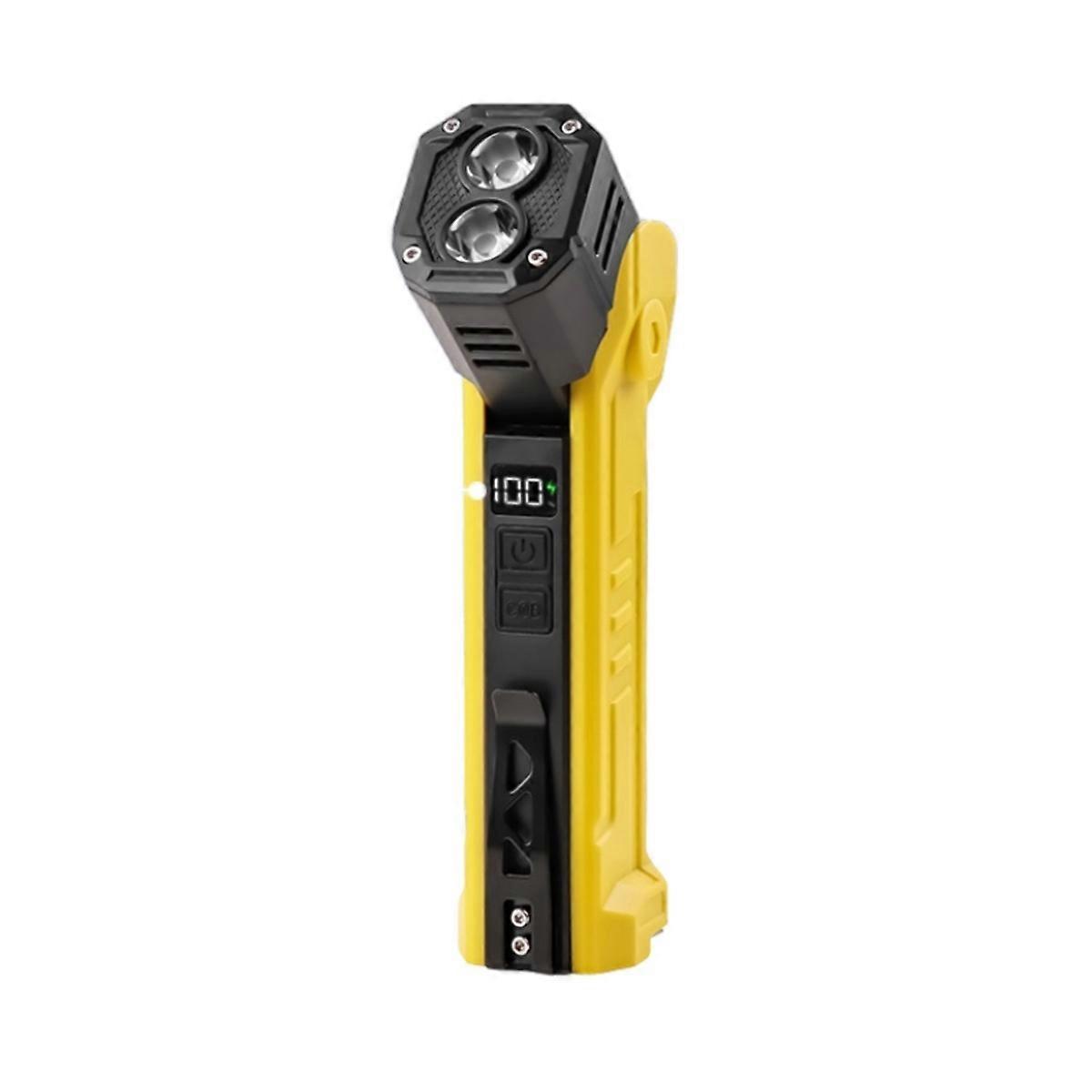 Grundig Rechargeable Work Light with COB and LED 600LM Type C USB IPX4 Waterproof Portable Lamp with Magnetic Base for Outdoor and Repair Use
