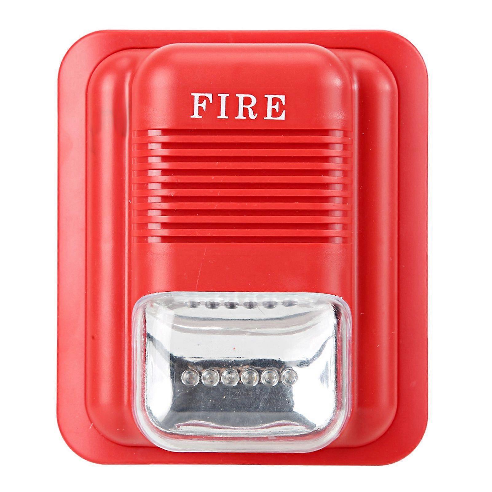 Système d'alarme de sécurité incendie avec alarme sonore et lumineuse DC12V/24V, stroboscope et sirène