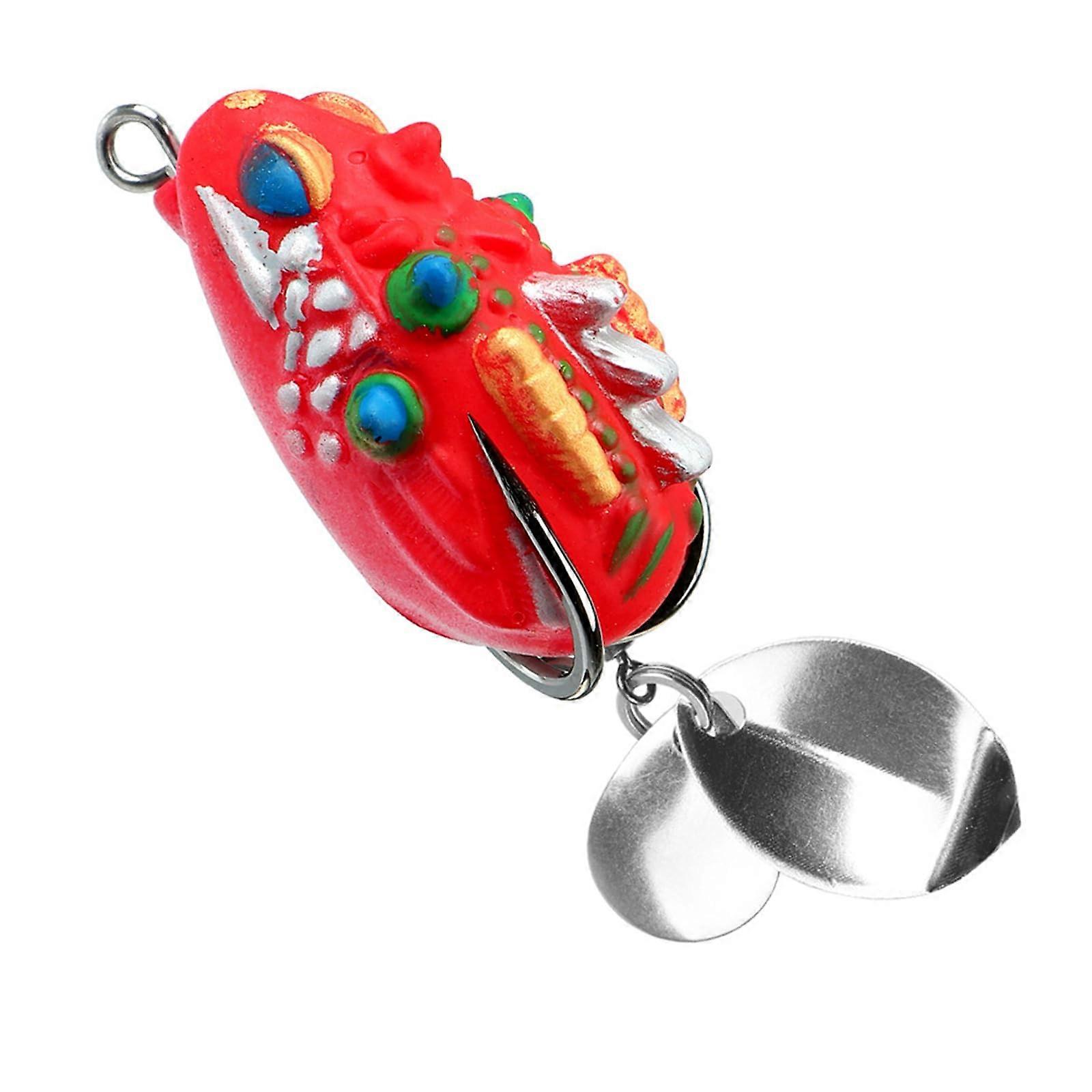 PVC Frogs Lures Soft 3.5cm Ray Frogs Crankbait Double Hook For Fishing