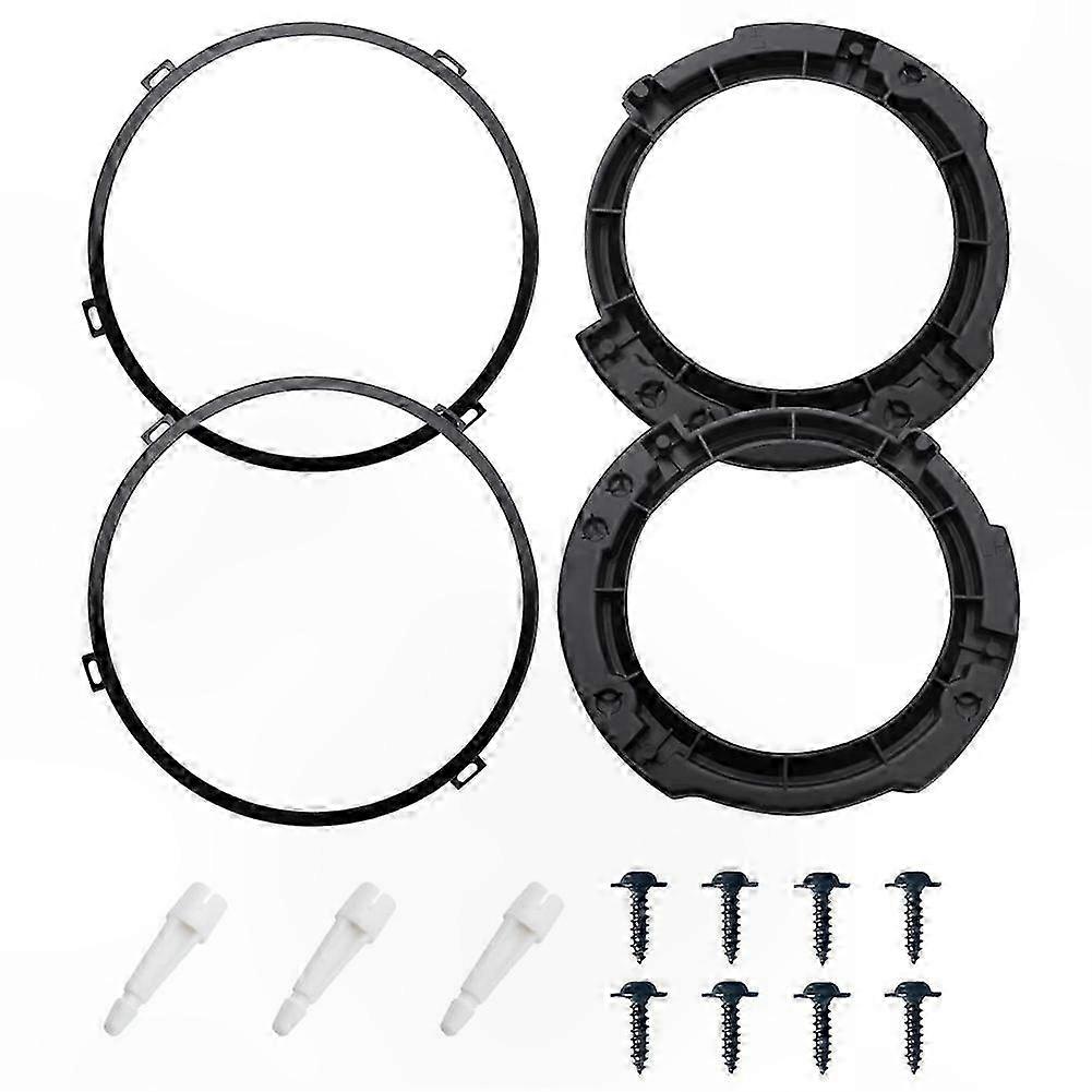 JK 2007-2017 7-Inch Round Headlight Mounting Bracket & Retaining Ring Set