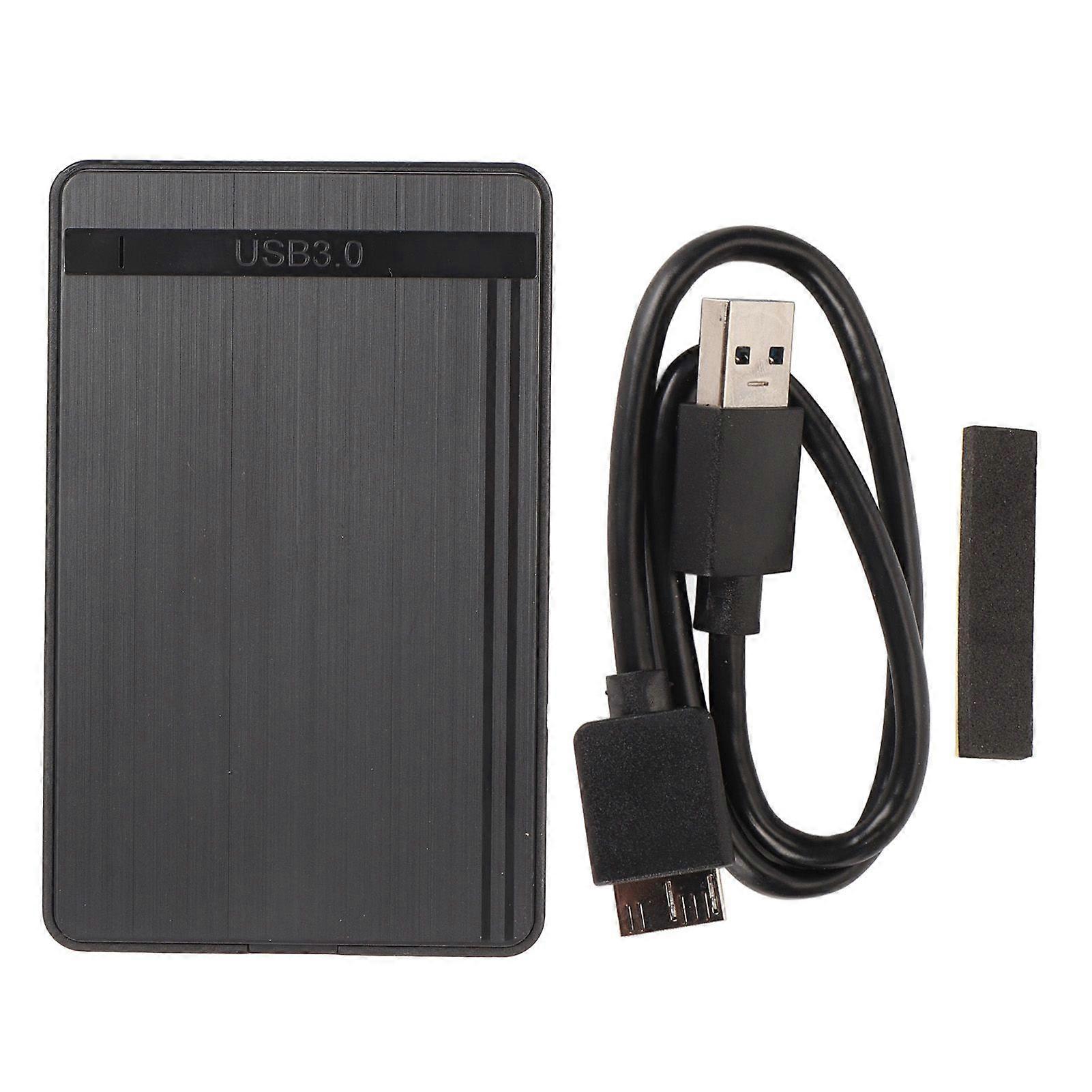 2.5in Hard Drive Enclosure Tool Free 5Gbps USB3.0 to SATA III Enclosure Support UASP BOT for 7 to 9.5mm SATA III II I SSD HDD  (Not Inclube Hard Disk)