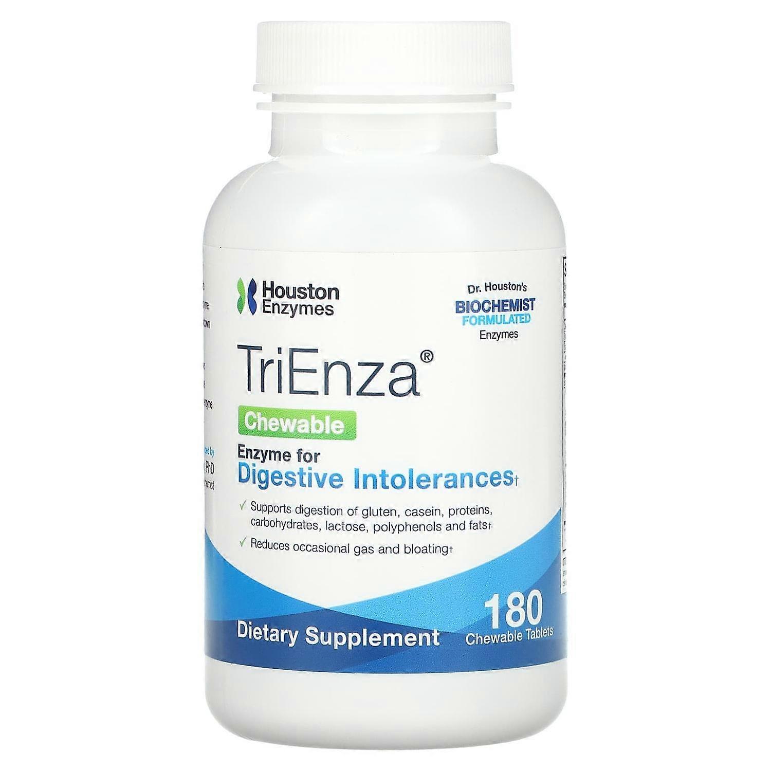 Houston Enzymes, TriEnza Chewable, 180 Chewable Tablets