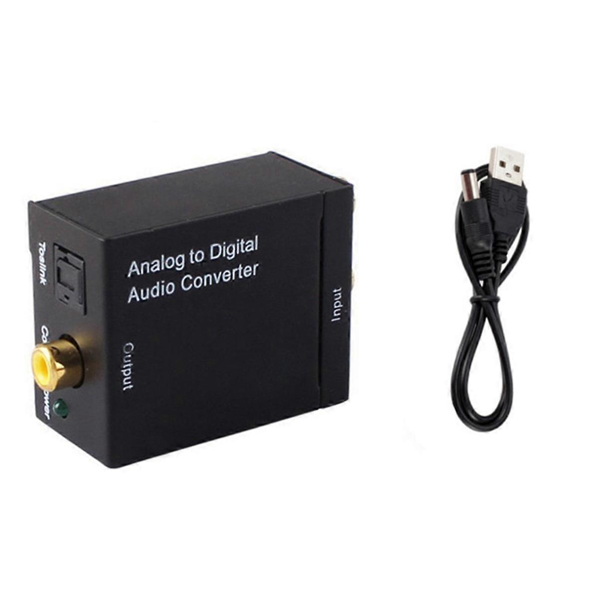 Analog to Digital Audio Converter Amplifier Decoder Optical Coaxial RCA Toslink Audio Adapter SPDIF Adaptor for TV Xbox