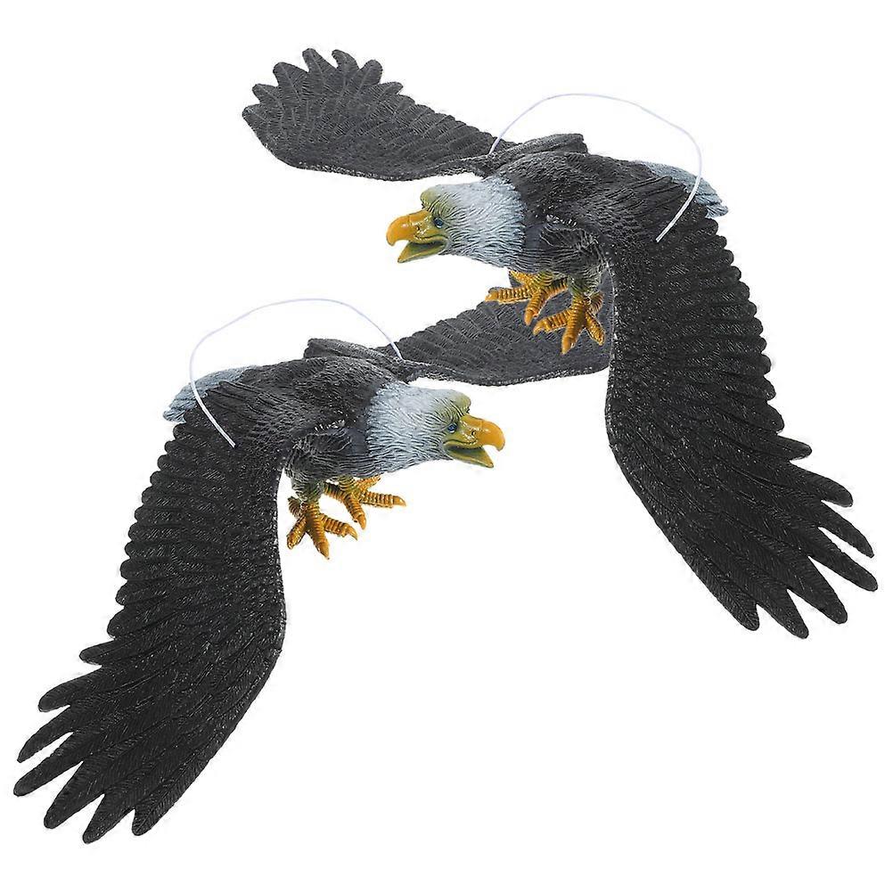 Eagle Figurines Plastic Eagle Statue for Garden Decoration 6Pcs Set