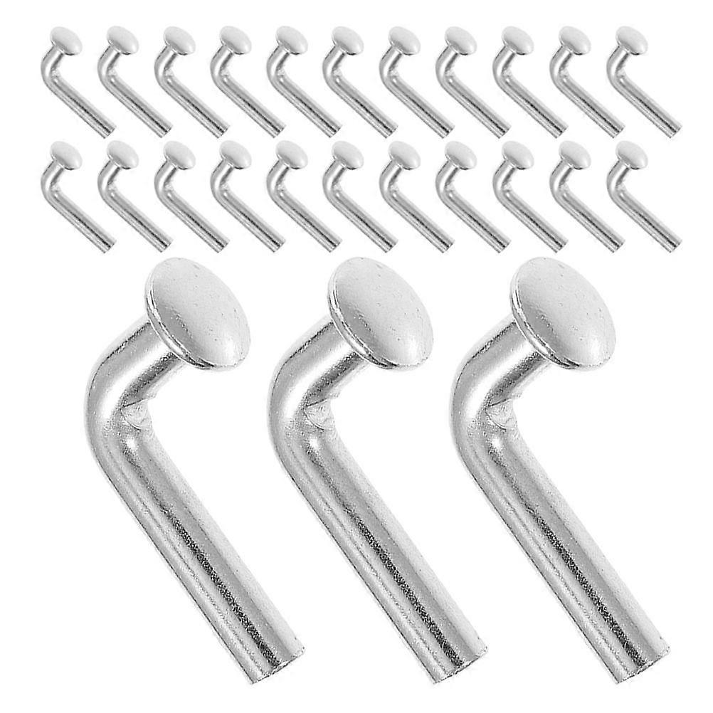 60pcs Pallet Rack Drop Pins: Safety Clips Accessory Shelving System Beam Locker Drop Pin for Warehouse and Home Use Silver