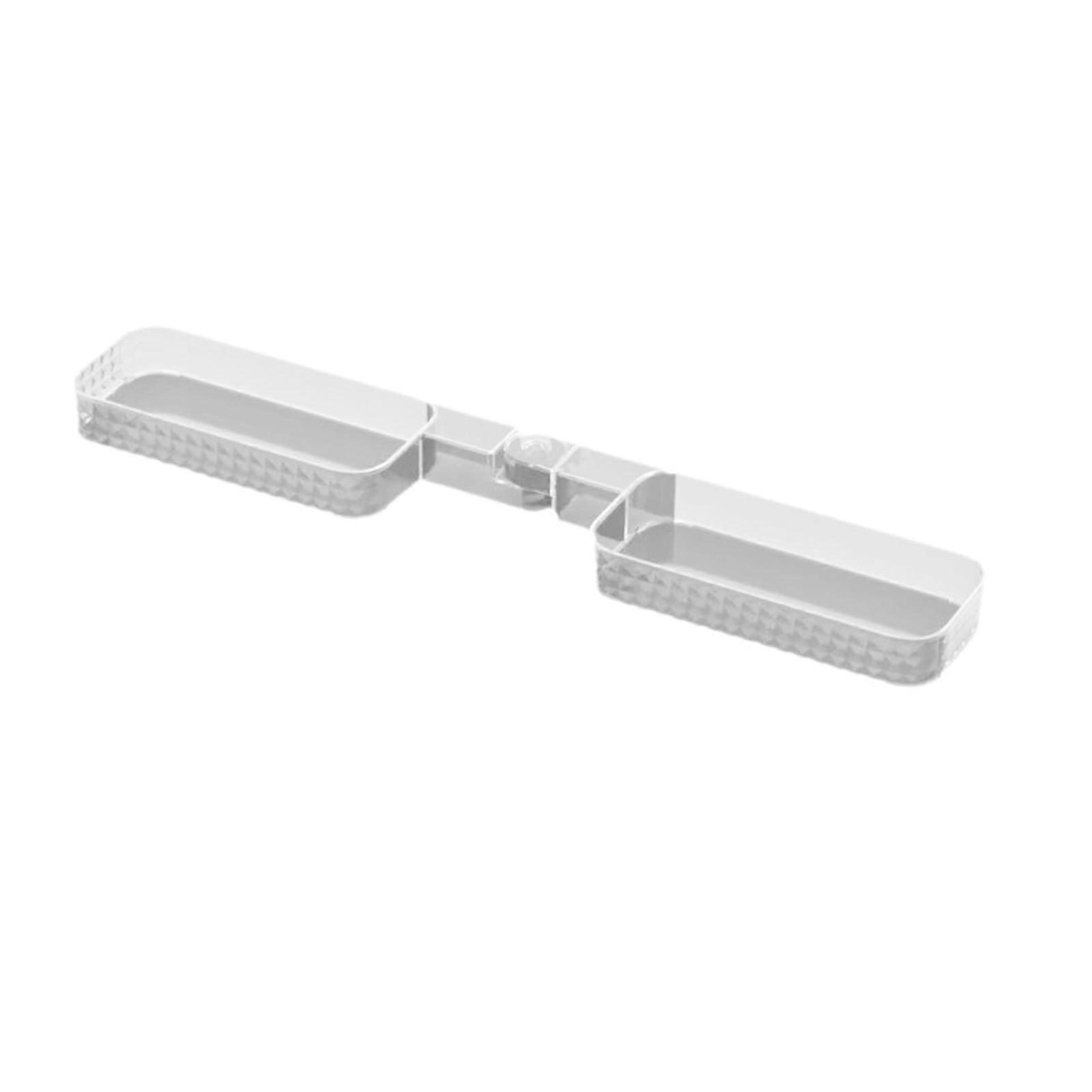 Yonrjhukm Bathroom Storage Rack Clear Single Layer No Perforation Toilet Wash Table Revolving Wall Storage Rack