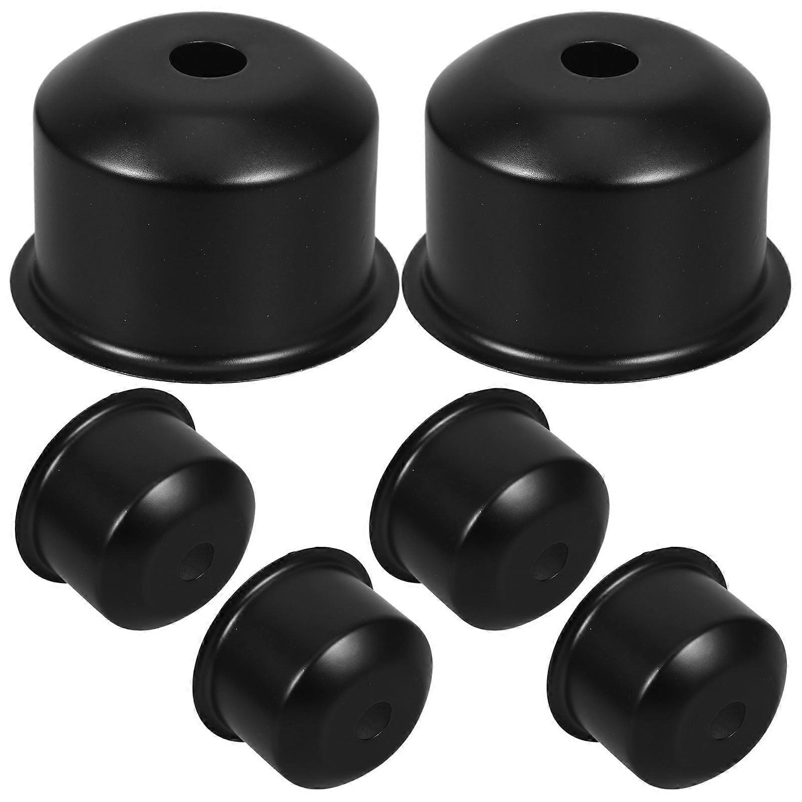 Bulb Holder Lamp Socket E27 Replacement Accessory For Cozy Lighting Scenarios Heat Resistant Iron Design 6Pcs