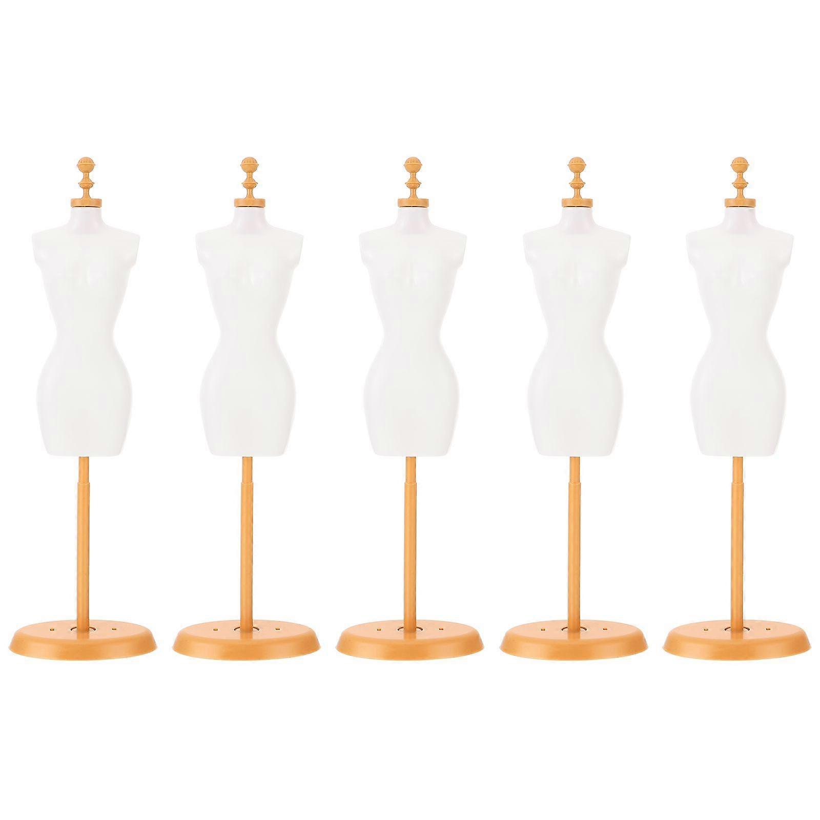 5 stücke Mannequin Stand Desktop Puppe Kleid Stehen Puppe Kleidung Unterstützung Halter