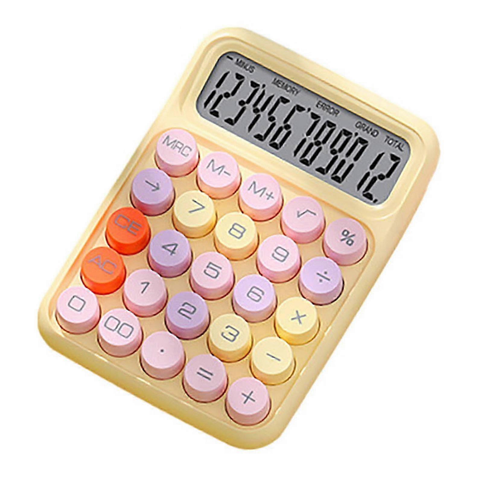 Electronic Calculator Large LCD Display Big Buttons Easy Press Mechanical Switch Basic Calculator Office Supplies nc-u7