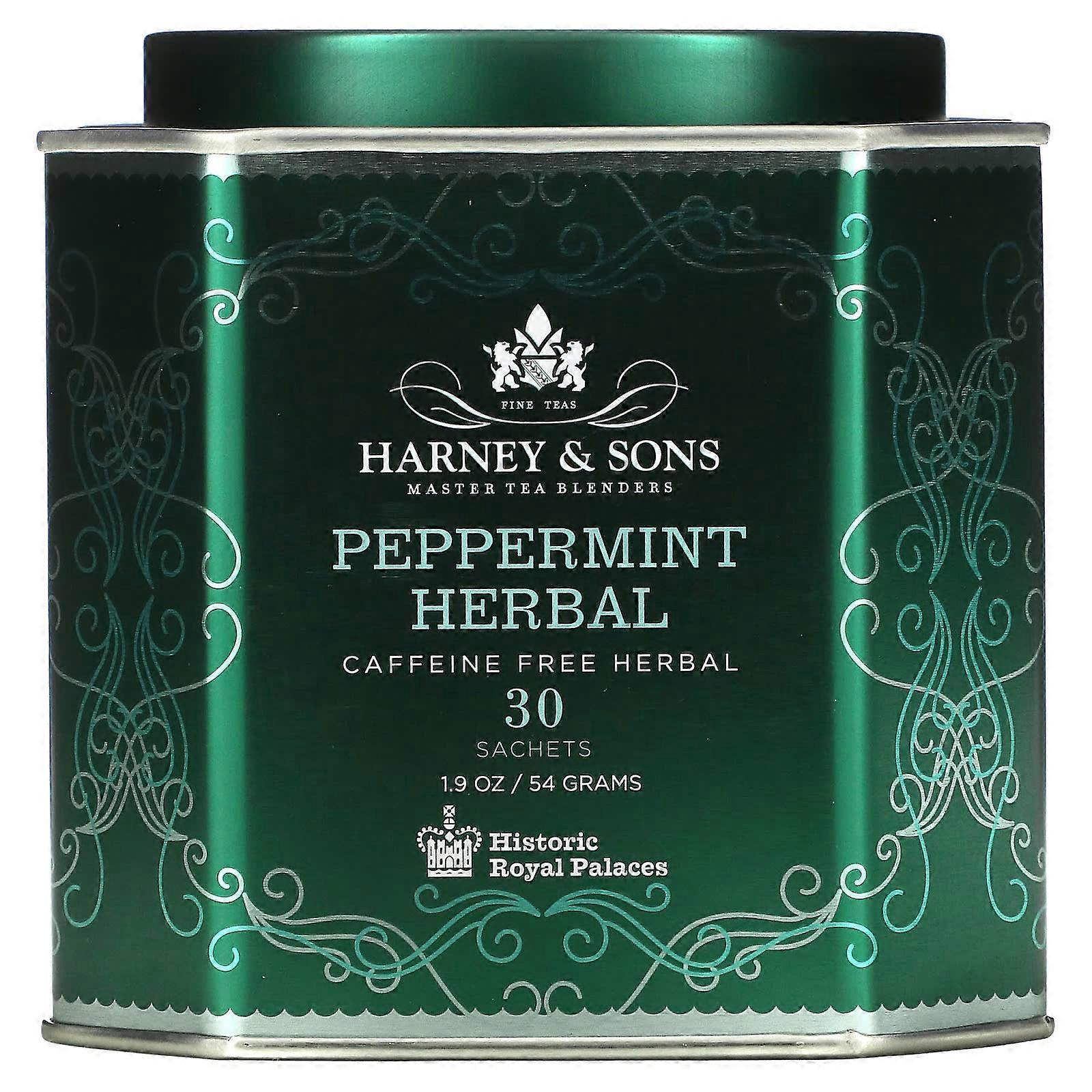 Peppermint Herbal, Caffeine Free, 30 Sachets, 1.9 oz (54 g)