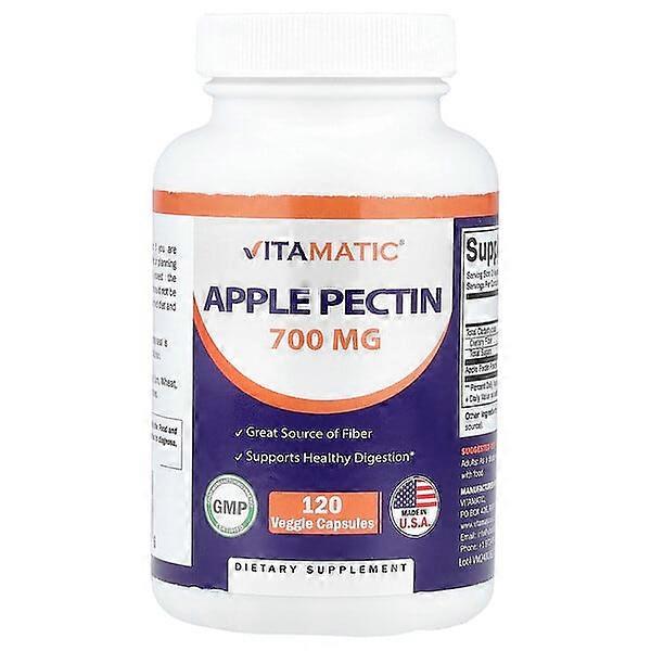 Vitamatic, Apple Pectin, 120 Veggie Capsules (700 mg per Capsule)
