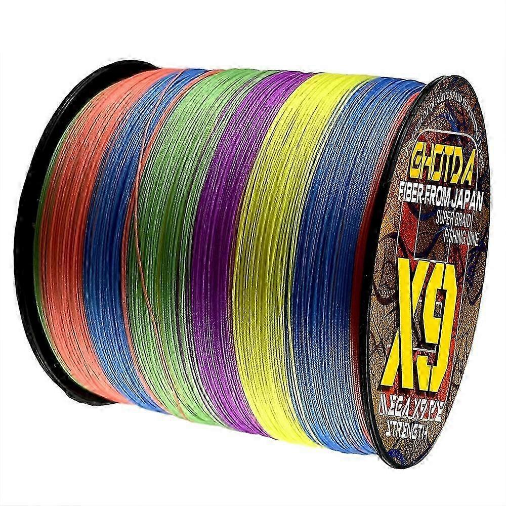 25-26 9 Strand Super Strong 9-45.4KG/20-100LB PE Multifilament Line Multicolor Tool Sea Line 1000M