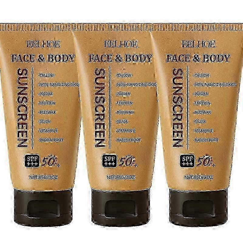 3X Sky Tallow Sunscreen, Sol Beef Tallow For Skin And Face, Grass Fed Beef Tallow