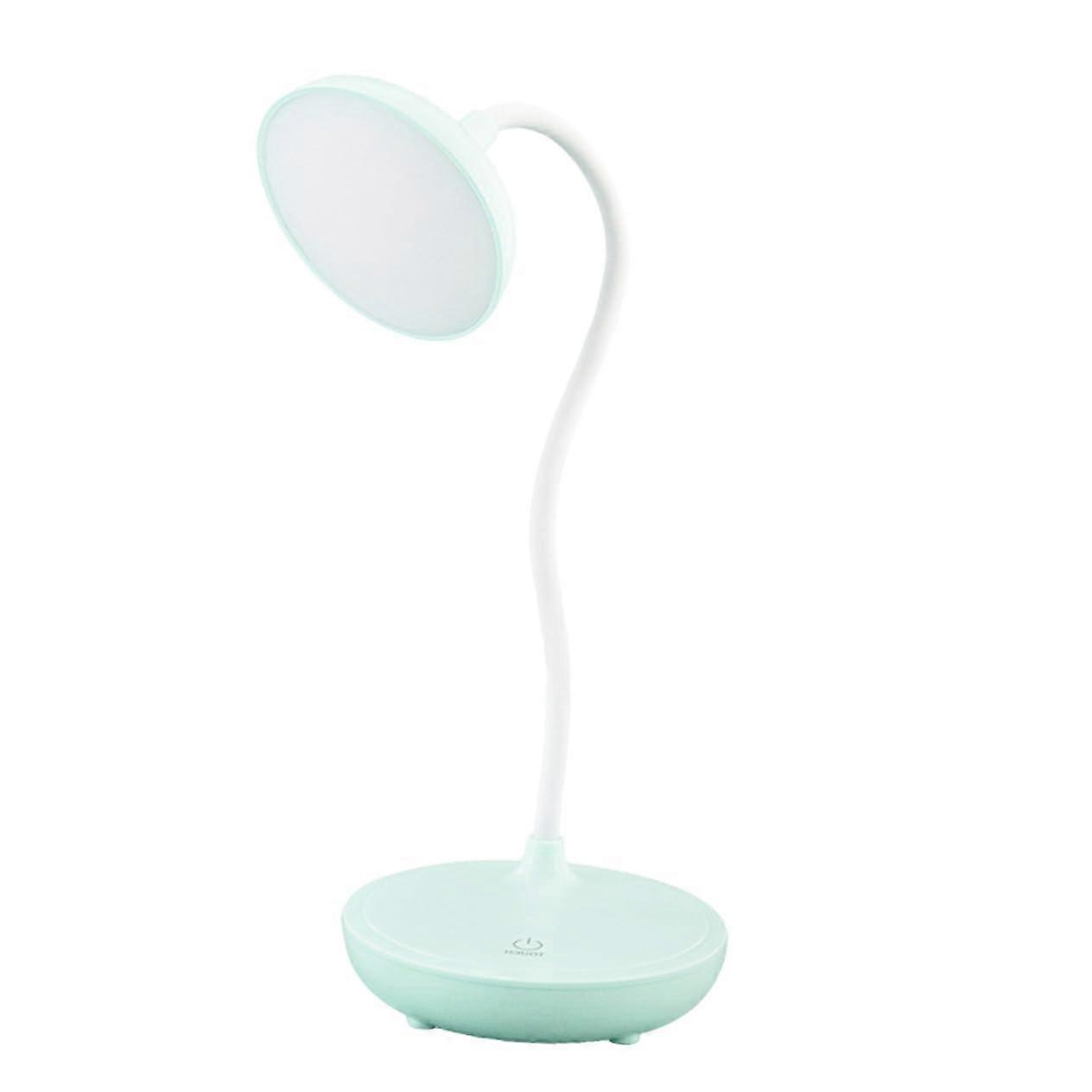 Eye Protection Reading Lamp USB Rechargeable Rotatable Touch Control Book Light Brightness Study Bedroom Blue