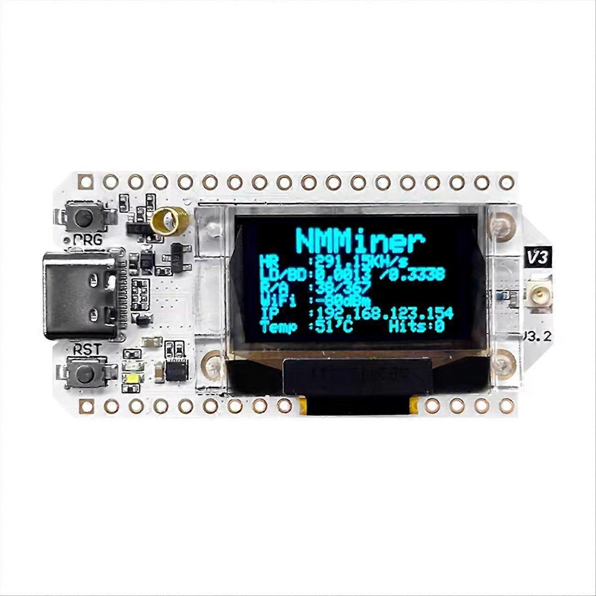 NerdMiner Solo Lottery Miner 290KH/S LoRa 32 V3 USB High Performance Win BTC mit geringem Stromverbrauch