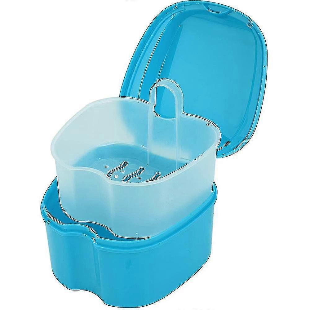Denture Case, Denture Bath Box Case Dental Orthodontic Retainer