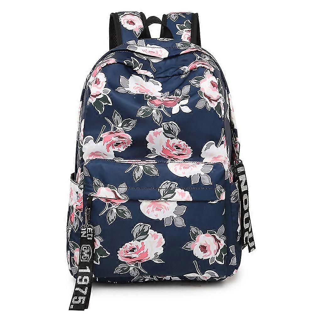 Backpack κυρίες σακίδιο εκτύπωση αδιάβροχο νάιλον μεγάλη χωρητικότητα τσάντα μαθητική τσάντα σχολείο