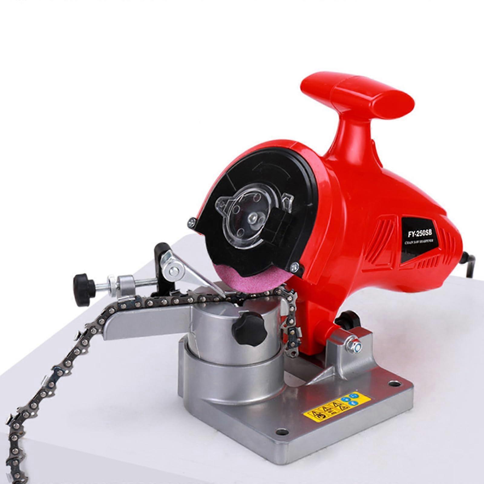 Electric Chainsaw Sharpener Kit, Automatic, 8400 RPM NoLoad, 035 Degrees, Protective Cover, Universal Fit