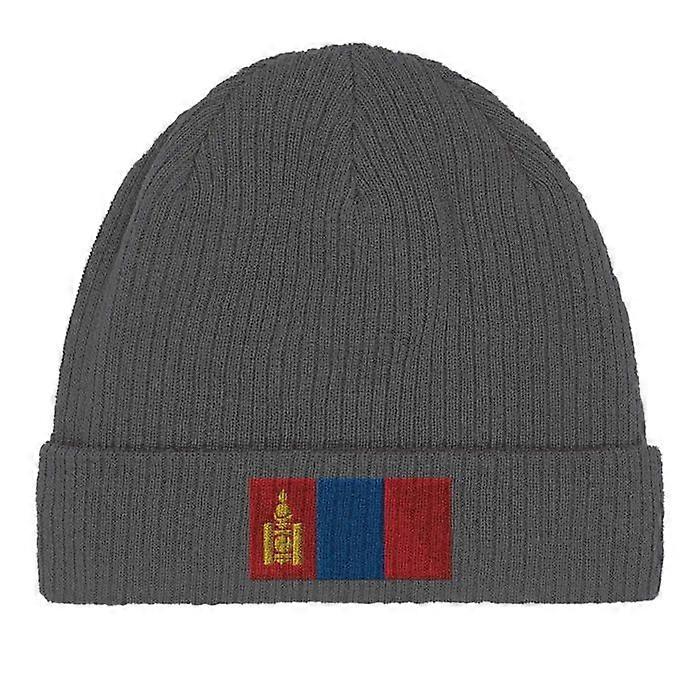 Mongolia Flag Bonnet in Gray