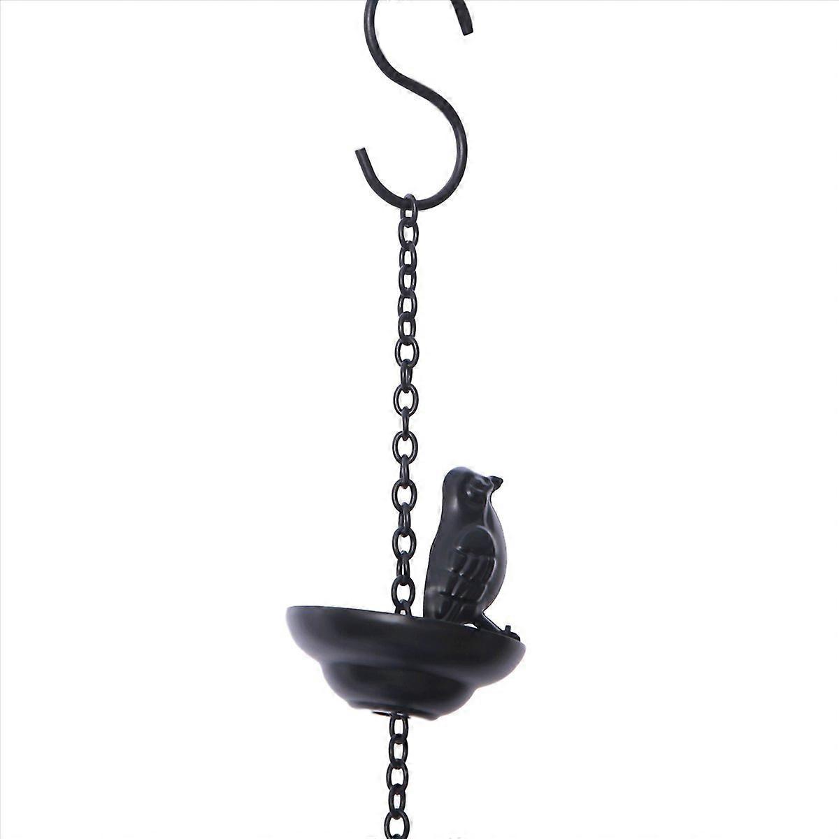 Mobile Birds on Cups Rain Chain, Rain Chains for Gutters,9x7x100cm