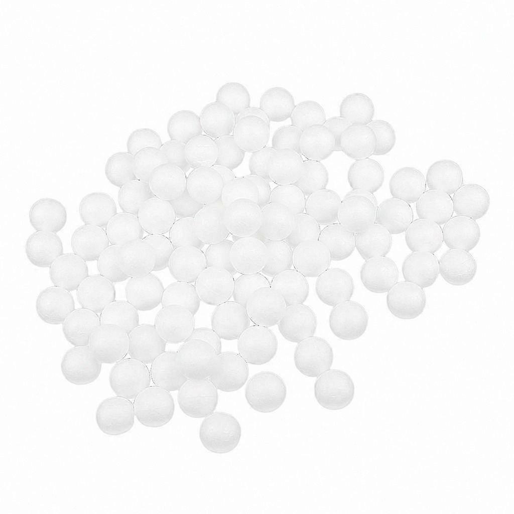 100 Pieces 25mm Pure White Crafting Polystyrene Foam Spheres for Modeling Projects