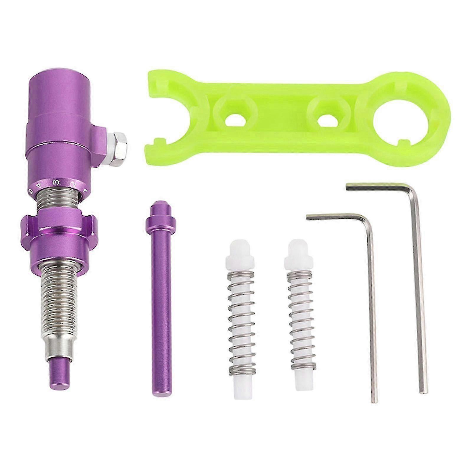 Aluminium Alloy Arrows Rest Right Hand Recurves Bows Accessory Archerys Magnetic Arrows Rest and Archerys Button Plunger Purple