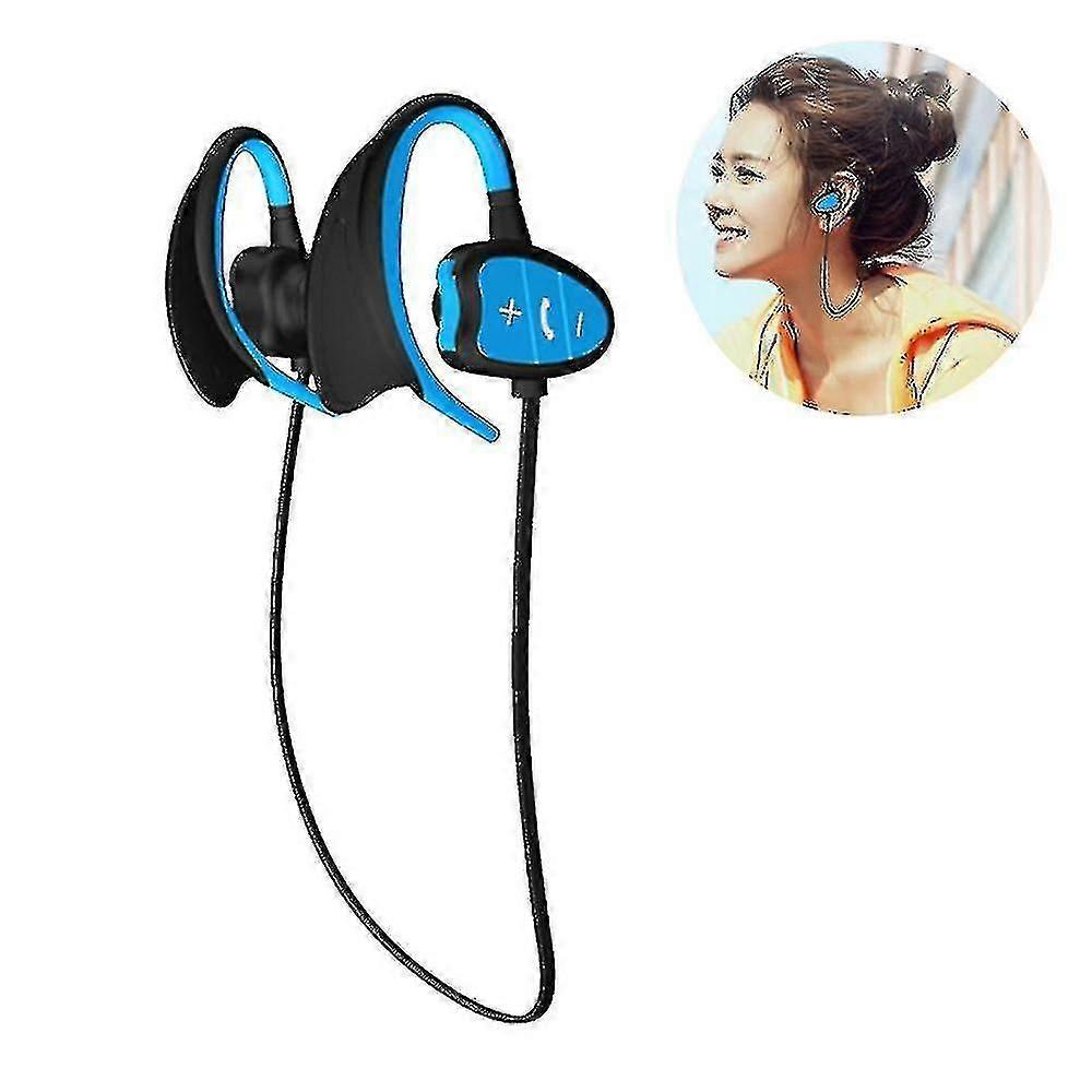 Mavi Yüzme Kulaklıkları Kablosuz Bluetooth 5.0 Kulaklıklar Ipx8 Su Geçirmez Kulaklıklar Spor Kulaklıkları