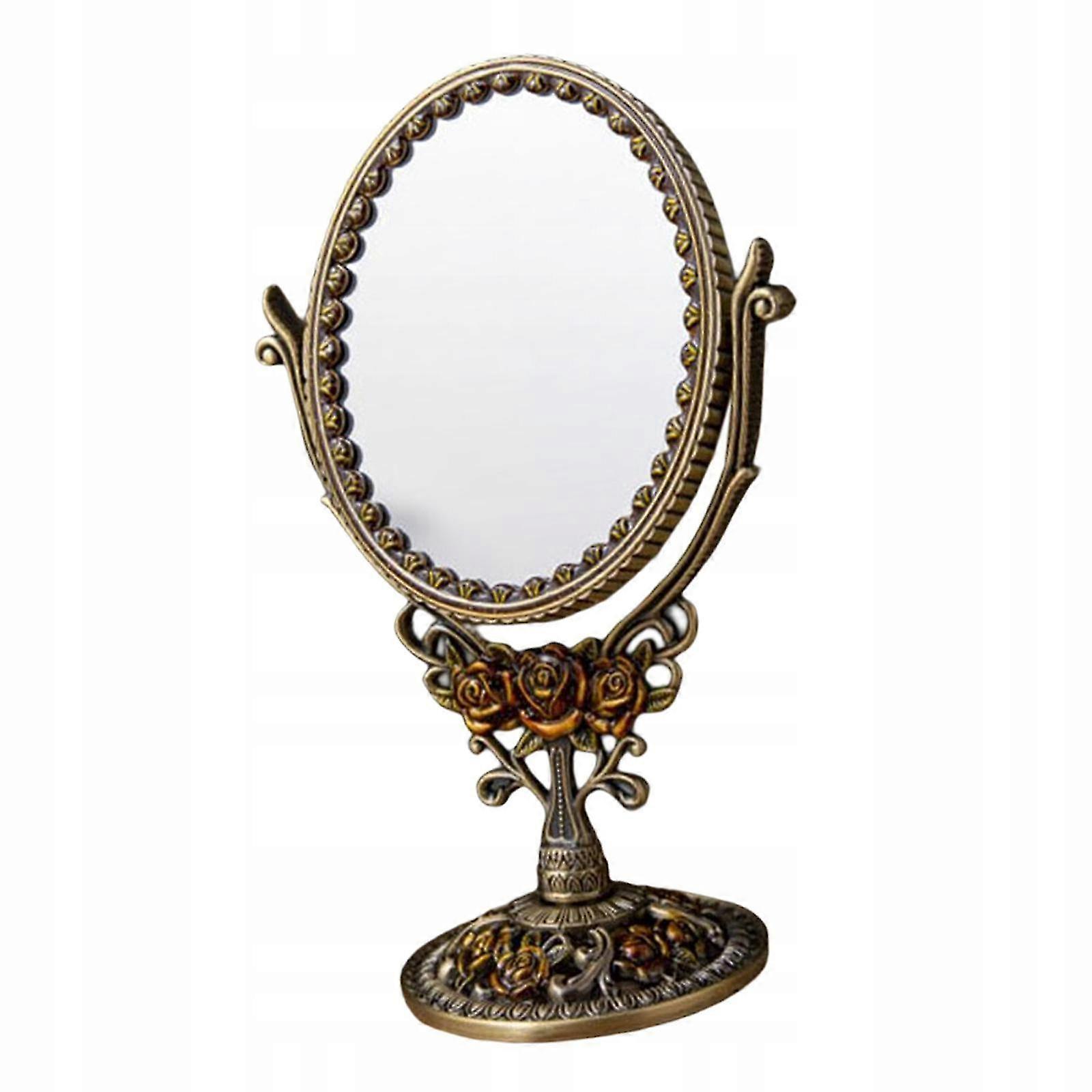 Oval Cosmetic Mirror Table Stand 360 Degree Mirror