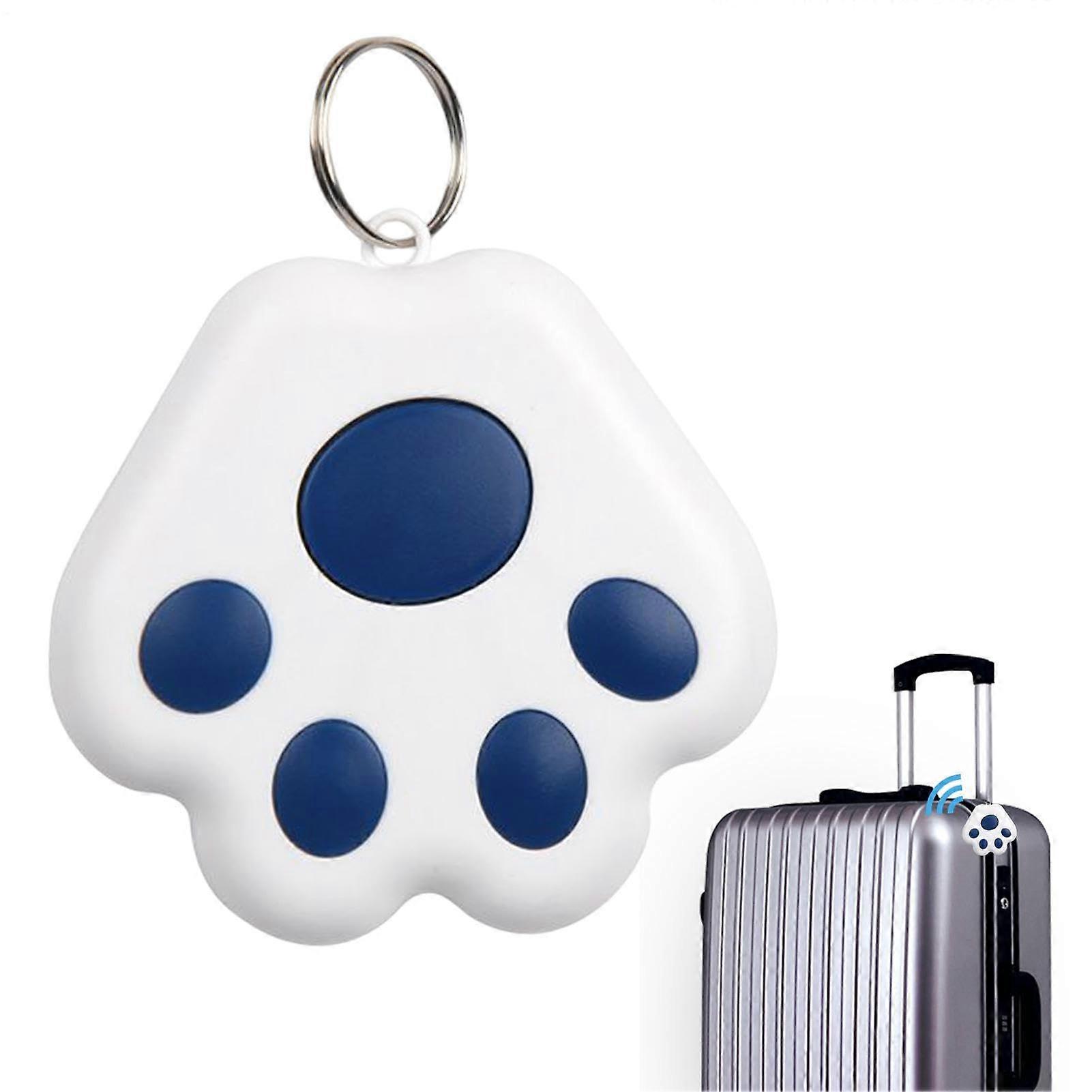 Anti Lost Tracking Device Cat Claw Shape Item Finder Portable Smart For Luggage Kids Pets Mini Dark Blue